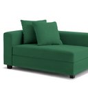 Ver imagem 3 de Recamier Divã Aspen 1,60m Veludo Verde - Inova Decorações