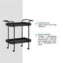 Ver imagem 6 de Carrinho para Café Chá Industrial Metal Madeira