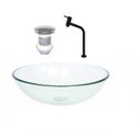 Ver imagem 1 de Cuba de Vidro Redonda 31cm + Valvula + Torneira