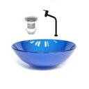 Ver imagem 1 de Cuba de Vidro Redonda 35cm + Valvula + Torneira