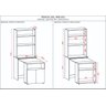 Armario Bancada de Cozinha Retrátil com Mesa e 2 Portas Duo Kits Paraná - 5