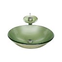 Ver imagem 1 de Cuba de Vidro Redonda 31cm + Valvula + Torneira Cascata