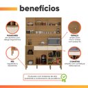 Ver imagem 6 de Armário de Cozinha Compacta 5 Portas 3 Nichos Mandala