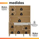 Ver imagem 5 de Armário de Cozinha Compacta 5 Portas 3 Nichos Mandala