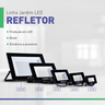 Refletor Holofote Led 200W 6500K Luz Branca Blindado Resistente à água IP65 Startec:Preto - 3