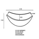 Ver imagem 4 de Cuba de Vidro Oval Chanfrada 51cm + Valvula + Torneira Cascata