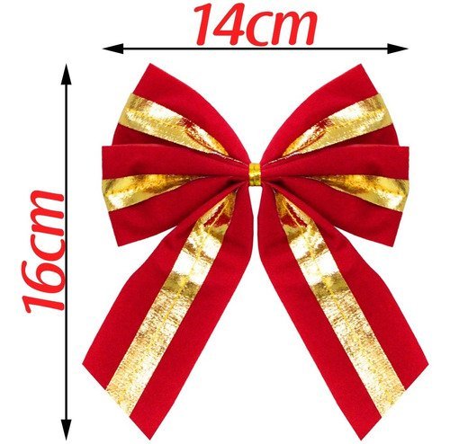 Kit 12 Enfeite Decoração Árvore Natal Pomba Dourada Natalina 16cm