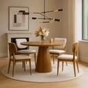 Ver imagem 2 de Mesa de Jantar Cone Laminado em Jequitiba 110 cm Sheldon