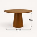 Ver imagem 4 de Mesa de Jantar Cone Laminado em Jequitiba 110 cm Sheldon