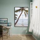 Ver imagem 2 de Quadro Decorativo Um Balanço na Palmeira-70x50cm:moldura Preta