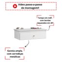 Ver imagem 4 de Penteadeira Europa Mesa de Maquiagem Suspensa Branco
