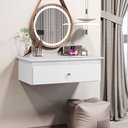 Ver imagem 1 de Penteadeira Europa Mesa de Maquiagem Suspensa Branco