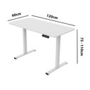 Ver imagem 4 de Mesa Escritório com Regulagem de Altura Elétrica Flexispot 120cm Industrial Branco
