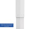 Mesa Escritório com Regulagem de Altura Elétrica Flexispot 120cm Industrial Branco - 10