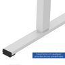 Mesa Escritório com Regulagem de Altura Elétrica Flexispot 120cm Industrial Branco - 12