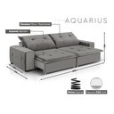 Ver imagem 3 de Sofá Aquarius - Retrátil / Reclinável 280 Cm Linho