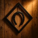 Ver imagem 2 de Quadro Decorativo Parede Losango Ferradura Country Rustico