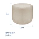 Ver imagem 3 de Puff Orgânico Decorativo Conforto Luxo Moá Bouclé