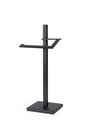Ver imagem 1 de Toalheiro Vertical de Bancada Porta Toalha 33cm de Altura Aço Inox Black Matte Stainless