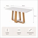 Ver imagem 3 de Mesa de Jantar Sintonia Tampo 6 Cadeiras Rayla Lopas