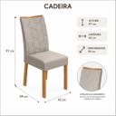 Ver imagem 2 de Mesa de Jantar Sintonia Tampo 6 Cadeiras Rayla Lopas