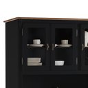 Ver imagem 2 de Cristaleira Arca e Oratório 6 Portas 2 Gavetas com Pés Luis Xv 60632 Linz Móveis - Preto/imbuia