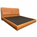 Ver imagem 4 de Cama Japonesa com Cabeceira Seo Yun King Courino Caramelo - Sallar Home