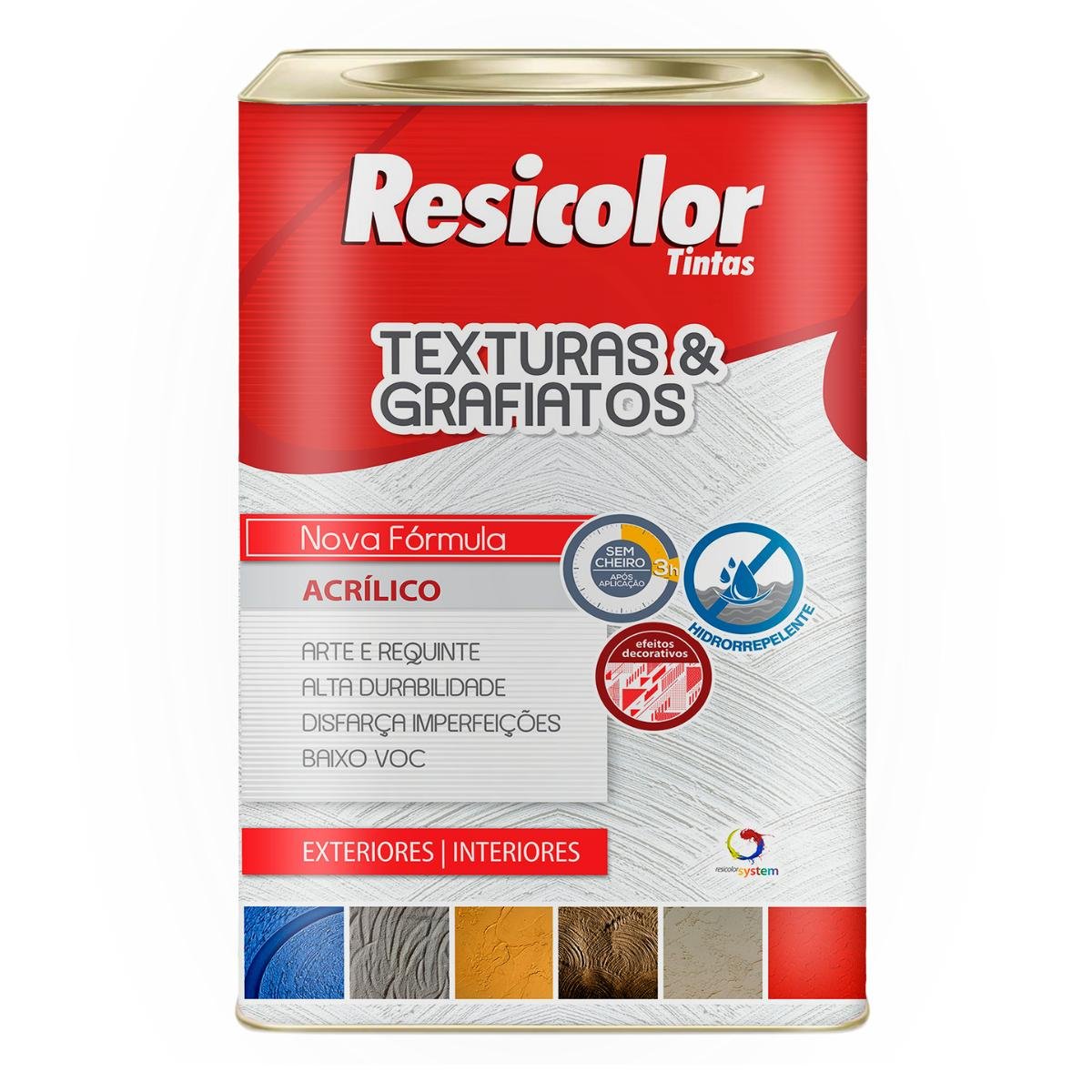 Textura Acrílica Branca 25kg | Resicolor