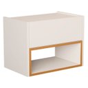 Ver imagem 5 de Cabeceira de Casal/queen com Ripado 1 Mesa de Cabeceira 100% Mdf Zoe - Casa Móveis Br - Nature/perol