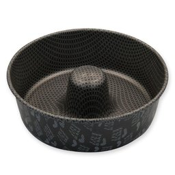Forma de Bolo Cinza 22cm Alumínio Antiaderente Furo no Meio - 1