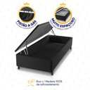 Ver imagem 5 de Conjunto Box Baú Preto Mali Bege Molas Ensacadas Solteiro 88x188x77 - King House