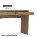 Ver imagem 2 de Mesa Tijuca para Escritório e Notebook com 2 Gavetas - Castanho