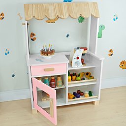 Mercadinho Infantil Rosa Bebê - Loja de Brinquedo de Madeira - 2