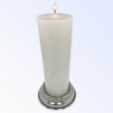 Ver imagem 2 de Suporte Vela 7 Dias Orixás 18cm Vidro Alumínio-escolha a Cor Cor:nanã