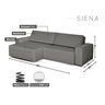 Sofá Siena - Retrátil / Reclinável 280 Cm Veludo - 3