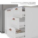 Ver imagem 5 de Cozinha Completa Modulada 4 Peças Torre Quente Aéreo 3 Portas Balcão 2 Gavetas 3 Portas e Basculante Branco