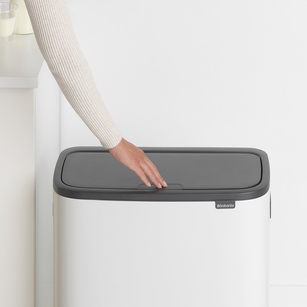 Lixeira Bo Touch Bin em Aço 60 Litros Brabantia Branca - 3