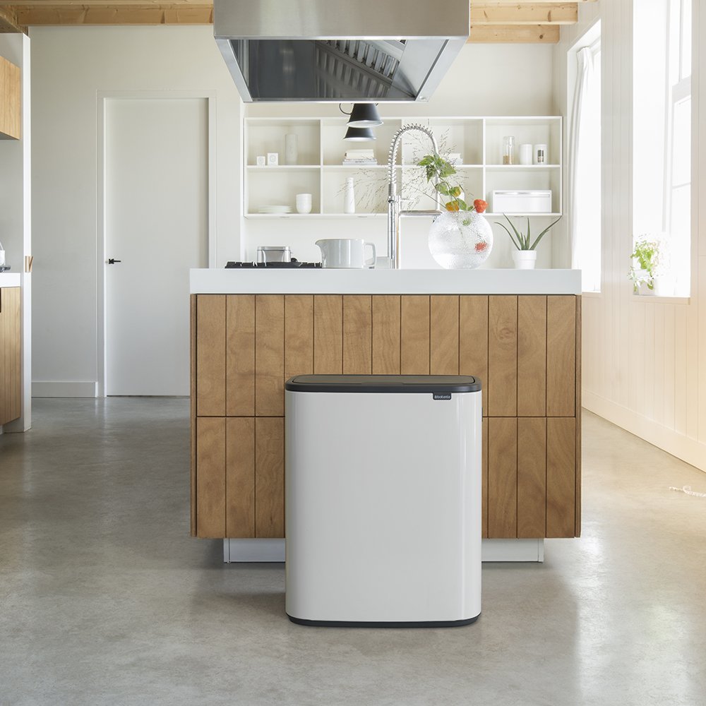 Lixeira Bo Touch Bin em Aço 60 Litros Brabantia Branca - 6