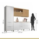 Ver imagem 4 de Cozinha 5 Peças 7 Portas 6 Gavetas Marquesa 100% MDF Branco/Nature