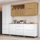 Ver imagem 1 de Cozinha 5 Peças 7 Portas 6 Gavetas Marquesa 100% MDF Branco/Nature