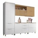 Ver imagem 3 de Cozinha 5 Peças 7 Portas 6 Gavetas Marquesa 100% MDF Branco/Nature