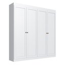 Ver imagem 2 de Guarda-Roupa Casal Americano 4 Portas 2 Gavetas Europa Yescasa Branco