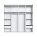 Ver imagem 5 de Guarda-Roupa Casal Americano 4 Portas 2 Gavetas Europa Yescasa Branco