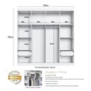 Ver imagem 5 de Guarda-roupa Casal 4 Portas 2 Gavetas Americano/provençal Ele e Ela Europa