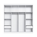 Ver imagem 4 de Guarda-Roupa Casal Americano 4 Portas 2 Gavetas Europa Yescasa Branco