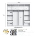 Ver imagem 5 de Guarda-Roupa Casal Americano 4 Portas 2 Gavetas Europa Yescasa Branco