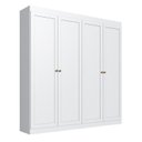 Ver imagem 3 de Guarda-Roupa Casal Americano 4 Portas 2 Gavetas Europa Yescasa Branco