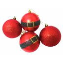 Ver imagem 1 de Cj 8pçs Bola Natalina Decor Roupa Noel Verm - 6cm