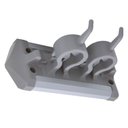 Ver imagem 3 de Suporte para Mops e Vassouras com 5 Compartimentos Flash Limp - Cinza