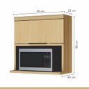 Ver mais imagens de Cozinha 5 Peças 6 Portas 6 Gavetas Marquesa 100% MDF Marrom/Nature/Verde